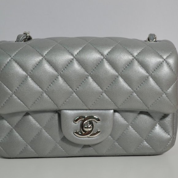 Chanel Silver Flap Bag - Picture 11 of 11